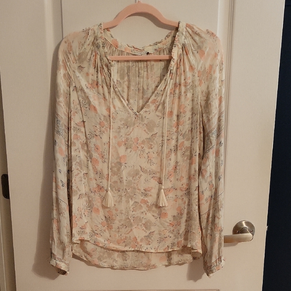 Lucky Brand Floral Boho Blouse